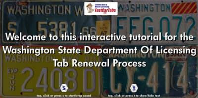 accessible step by step of the tab renewal process